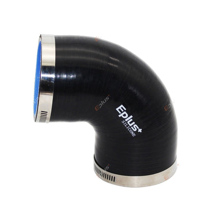 Coude Silicone Universel 90° Noir - vue arrière - Becquet Voiture