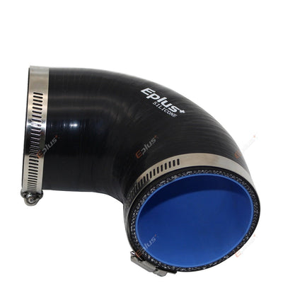 Coude Silicone Universel 90° Noir - vue de profil - Becquet Voiture
