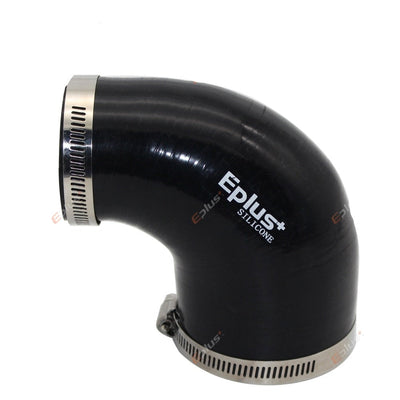 Coude Silicone Universel 90° Noir - vue de trois-quarts - Becquet Voiture