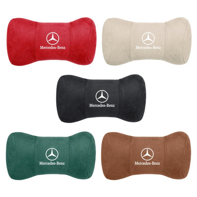 Coussin Appuie-Tête Mémoire de Forme Mercedes AMG - installé sur véhicule - Becquet Voiture