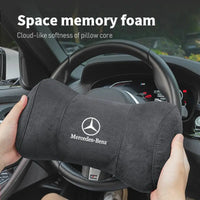 Coussin Appuie-Tête Mémoire de Forme Mercedes AMG - vue de profil - Becquet Voiture