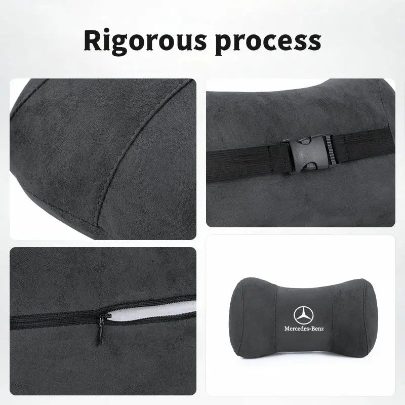 Coussin Appuie-Tête Mémoire de Forme Mercedes AMG - vue de trois-quarts - Becquet Voiture