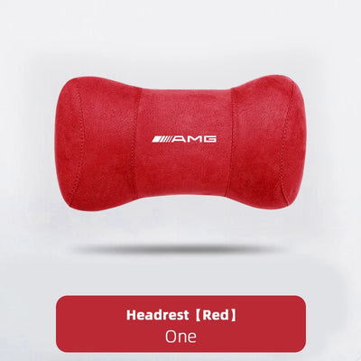 Coussin Appuie-Tête Mémoire de Forme Mercedes AMG - vue rapprochée - Becquet Voiture