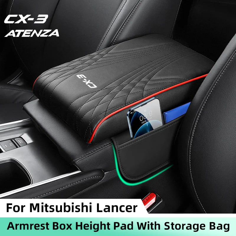 Coussin d'Accoudoir Central Mazda CX-3 Atenza - vue de face - Becquet Voiture