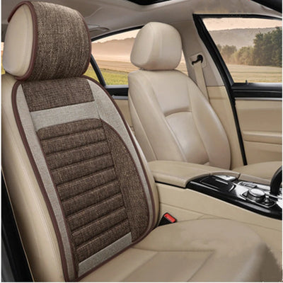 Coussin de Siège Auto Avant Universel Quatre Saisons - détail du montage - Becquet Voiture