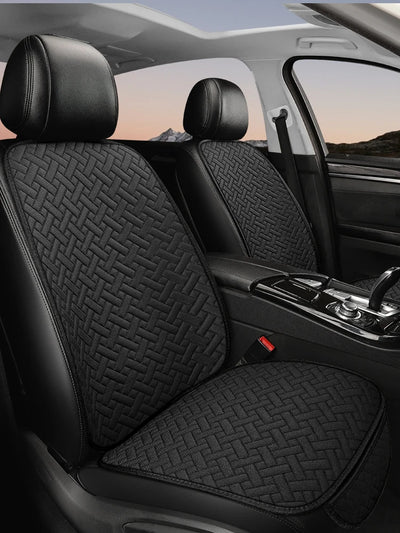 Coussin de Siège Auto Lin Universel Toutes Saisons - détail du montage - Becquet Voiture