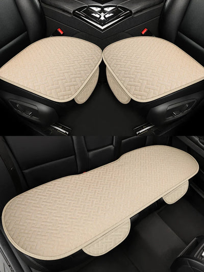 Coussin de Siège Auto Lin Universel Toutes Saisons - installé sur véhicule 2 - Becquet Voiture