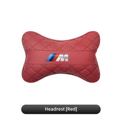 Coussin Lombaire et Appuie-Tête BMW - vue de dessus - Becquet Voiture