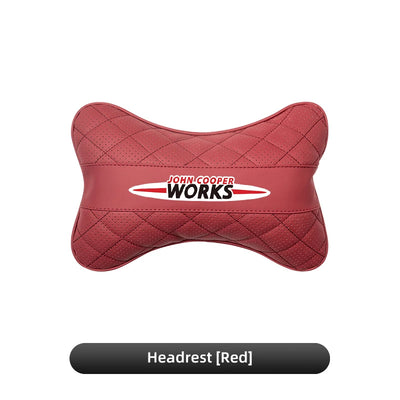 Coussin Lombaire et Appuie-Tête BMW - vue de face 2 - Becquet Voiture