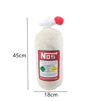Coussin Peluche Bouteille NOS Voiture - packshot studio - Becquet Voiture