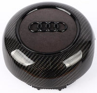 Couvercle Airbag Audi Carbone Cuir Personnalisé 2008-2020 - vue de profil - Becquet Voiture