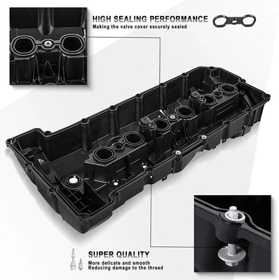 Couvercle de Soupape Moteur BMW N52 E60 E90 X5 - vue de profil - Becquet Voiture
