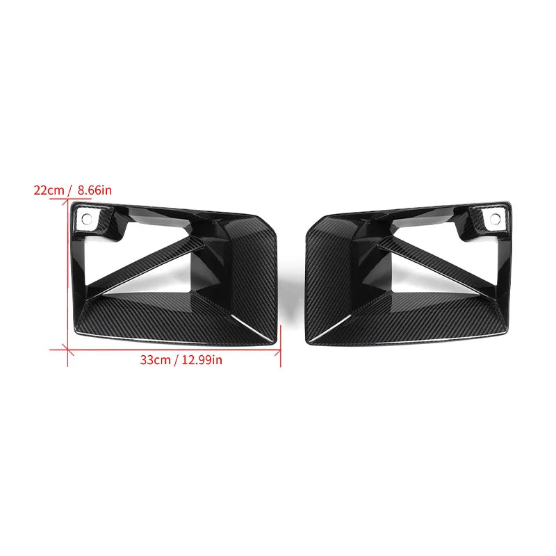 Carbon Fiber Vent Cover BMW M2 G87 MP Style - studio packshot - Becquet Voiture