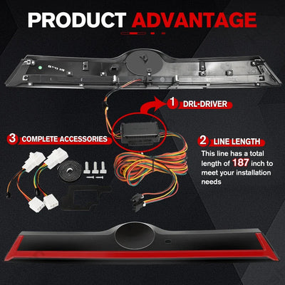 Couvercle Feu Arriere LED Toyota Highlander 2014-2019 - packshot studio - Becquet Voiture