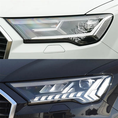 Couvercle Lentille Phare Avant Audi Q7 2020-2023 - vue de profil - Becquet Voiture
