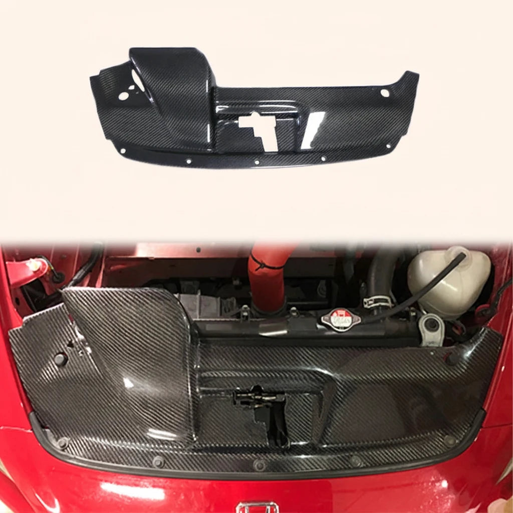 Couvercle Panneau Refroidissement Carbone Honda S2000 AP1 1999-2003 - vue de face - Becquet Voiture
