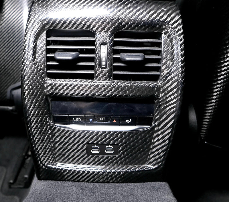 Couvercle Ventilation Climatisation Carbone BMW G80 - vue arrière - Becquet Voiture