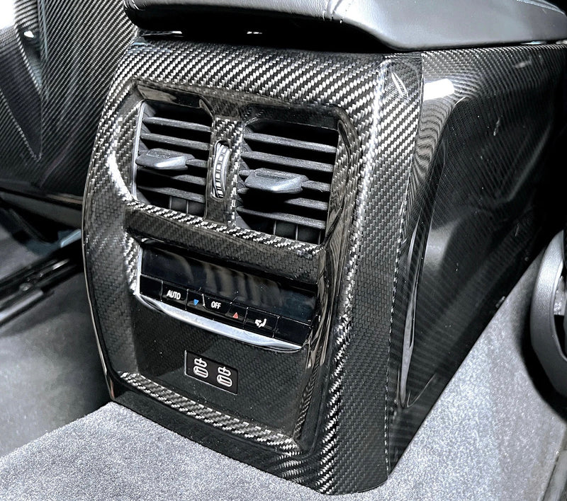 Couvercle Ventilation Climatisation Carbone BMW G80 - vue de trois-quarts - Becquet Voiture