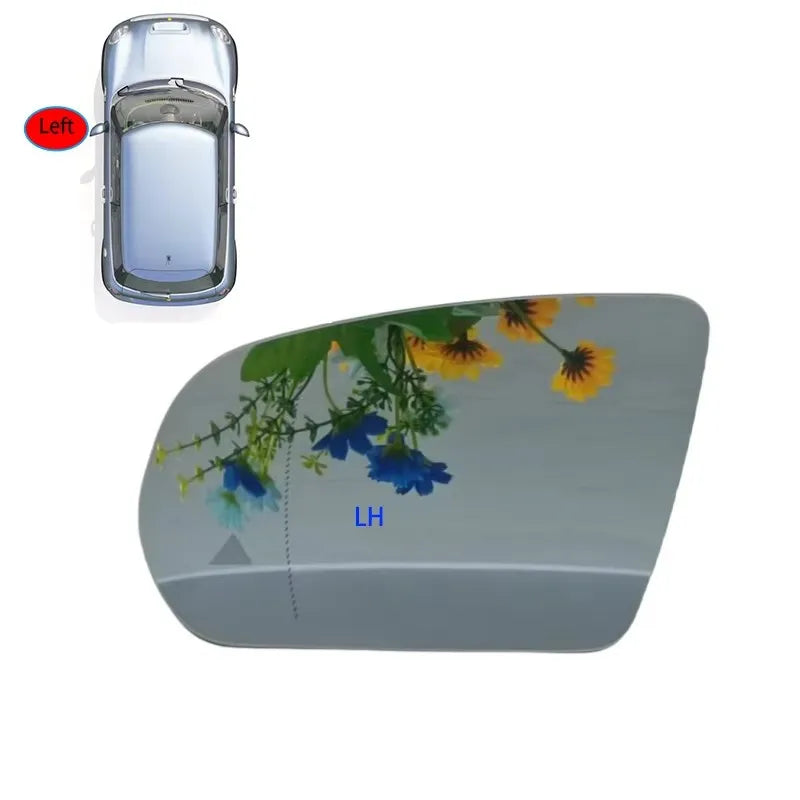 Couvercle Verre Rétroviseur Chauffant Mercedes GLA GLB GLC - vue de face 2 - Becquet Voiture