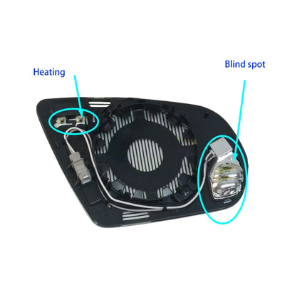 Couvercle Verre Rétroviseur Chauffant Mercedes GLA GLB GLC - vue de trois-quarts - Becquet Voiture