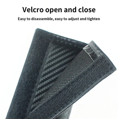 Couvre Ceinture Carbone Sécurité Voiture DIY - vue de face 2 - Becquet Voiture