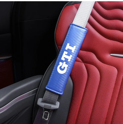 Couvre Ceinture Carbone Sécurité Voiture DIY - vue rapprochée 2 - Becquet Voiture
