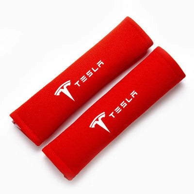 Couvre Ceinture Sécurité Tesla Model 3 Y S X - en situation - Becquet Voiture