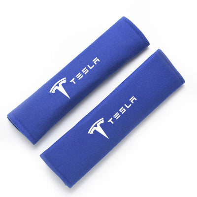 Couvre Ceinture Sécurité Tesla Model 3 Y S X - vue de dessus - Becquet Voiture