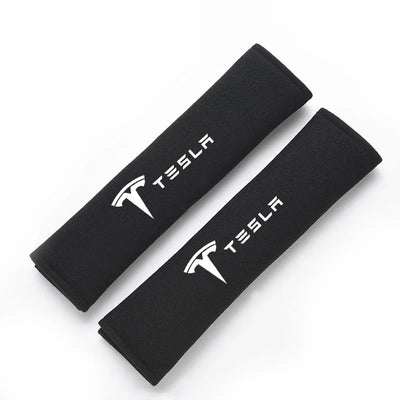 Couvre Ceinture Sécurité Tesla Model 3 Y S X - vue rapprochée - Becquet Voiture