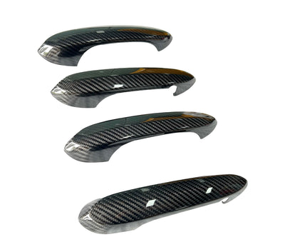 Couvre-Poignée Porte Fibre Carbone BMW G80 G20 - vue de face - Becquet Voiture