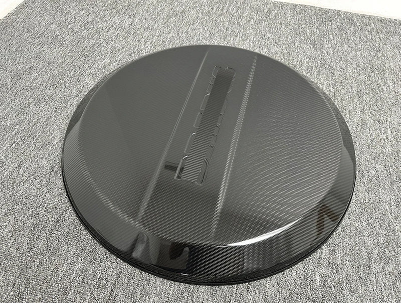 Carbon-Reserveradabdeckung Mercedes G-Klasse W463A W464 2019–2024 - am Fahrzeug montiert - Becquet Voiture