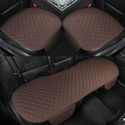Couvre Siège Protection Cuir Synthétique Noir Gris Marron - en situation - Becquet Voiture