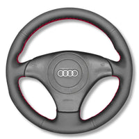 Couvre Volant Audi A3 TT 8N Cuir Alcantara - installé sur véhicule - Becquet Voiture