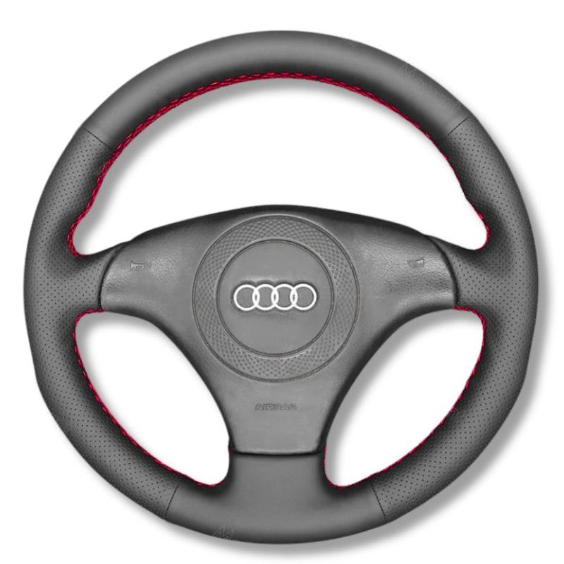 Couvre Volant Audi A3 TT 8N Cuir Alcantara - installé sur véhicule - Becquet Voiture