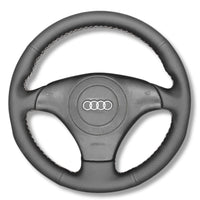 Couvre Volant Audi A3 TT 8N Cuir Alcantara - vue arrière - Becquet Voiture