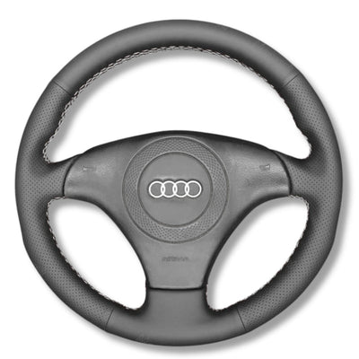 Couvre Volant Audi A3 TT 8N Cuir Alcantara - vue arrière - Becquet Voiture