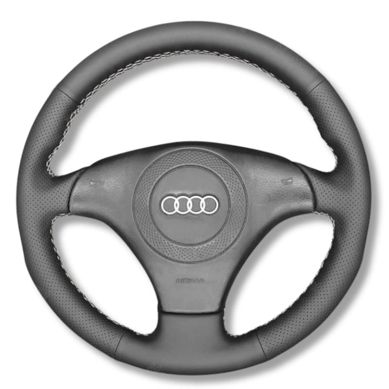 Couvre Volant Audi A3 TT 8N Cuir Alcantara - vue arrière - Becquet Voiture