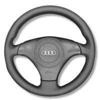 Couvre Volant Audi A3 TT 8N Cuir Alcantara - vue de face - Becquet Voiture