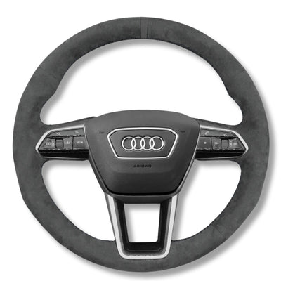 Couvre Volant Audi A6 A7 C8 Alcantara - vue arrière - Becquet Voiture