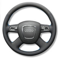 Lenkradbezug Audi B7 4-Speichen Leder - am Fahrzeug montiert - Becquet Voiture