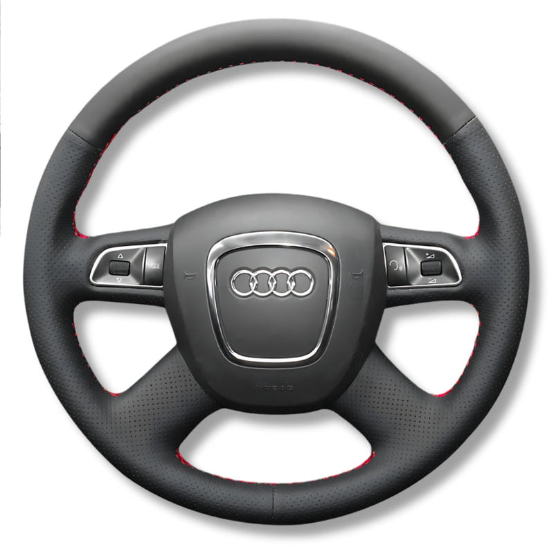 Lenkradbezug Audi B7 4-Speichen Leder - Vorderansicht - Becquet Voiture