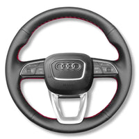 Couvre Volant Audi B9.5 Rond Alcantara Cuir - packshot studio - Becquet Voiture