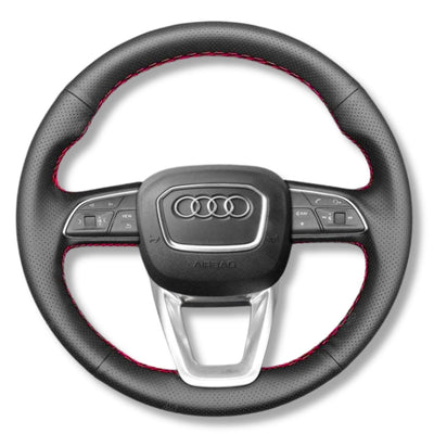 Couvre Volant Audi B9.5 Rond Alcantara Cuir - packshot studio - Becquet Voiture