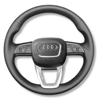 Couvre Volant Audi B9.5 Rond Alcantara Cuir - vue arrière - Becquet Voiture