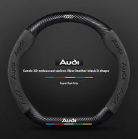 Couvre volant Audi fibre de carbone - installé sur véhicule - Becquet Voiture