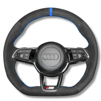 Couvre Volant Audi R8 TT GEN2 Surpiqûres Personnalisables - détail du montage - Becquet Voiture