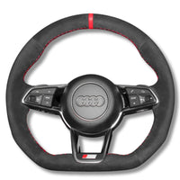 Couvre Volant Audi R8 TT GEN2 Surpiqûres Personnalisables - vue de face - Becquet Voiture