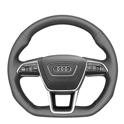 Couvre Volant Audi RS6 RS7 C8 Alcantara Cuir - packshot studio - Becquet Voiture
