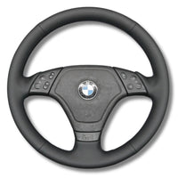 Couvre Volant BMW E36 Cuir ou Alcantara Surpiqures - vue arrière - Becquet Voiture