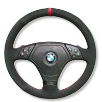 Couvre Volant BMW E36 Cuir ou Alcantara Surpiqures - vue de face - Becquet Voiture